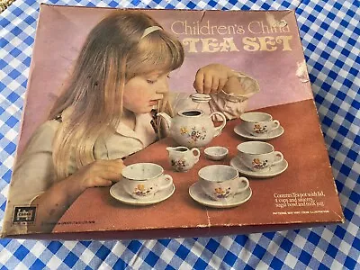Buy Vintage 1980's Children’s China Tea Set - Tea Pot Cups Saucers Milk Jug Toys • 10£
