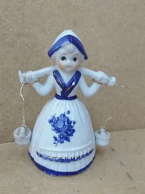 Buy Vintage Retro China Dutch Holland Netherland Delft Ornamental 5.5 Milk Lady Maid • 24.95£