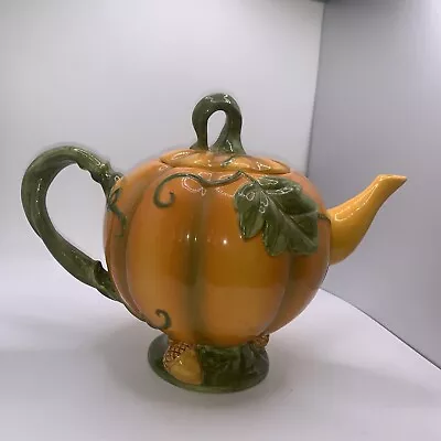 Buy Pumpkin Teapot ~ Halloween ~ Fall • 15.99£