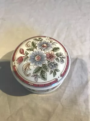 Buy Staffordshire Bone China Trinket Box With Lid, Floral Pattern • 10£