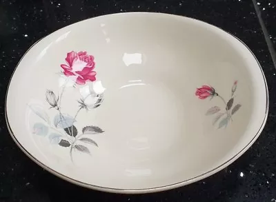 Buy Vintage British Anchor Pottery Red Rose Design Serving Bowl  • 5£