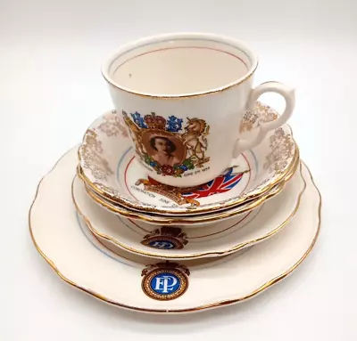 Buy Washington Pottery Queen Elizabeth II Coronation Teacup/Saucer/Plate/Dish    B11 • 15£