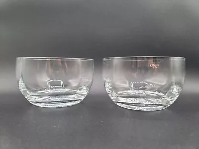 Buy Krosno Poland Crystal Bowls Clear Round 5  X 3  Set Of 2 Spectacular Clarity • 37.94£