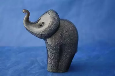 Buy Langham Glass Crystal Hand Made Small Grey Elephant Figure Brand New / Boxed • 42.95£
