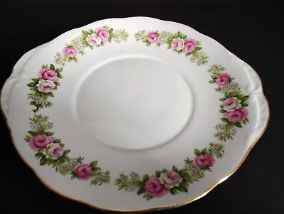 Buy Vintage Colclough Enchantment Pink Roses Cake Plate (23p) • 9.50£