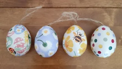 Buy *NEW* EMMA BRIDGEWATER Easter Egg Shaped Small Hanging Tins X 4 • 20£
