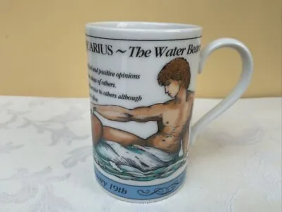 Buy Dunoon Zodiac Mug Aquarius The Water Bearer Stoneware VGC • 5.99£
