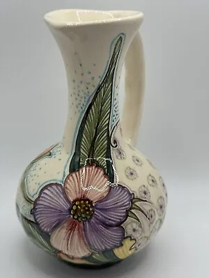 Buy Vintage Gewi Dutch Pottery Jugendstil Hand Painted Gouda Holland Handled Vase • 236.61£