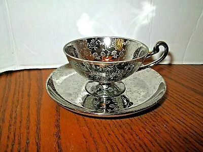 Buy Bavaria Warranted Pure Platinum Teacup & Saucer * Porcelain • 28.88£