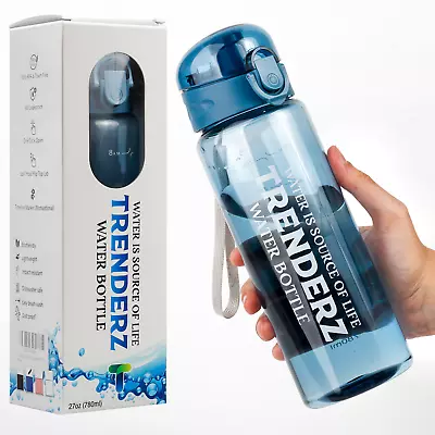 Buy Water Bottle Gym Sports Travel Drinking Leakproof Gym Without Straw BPA Free • 369£