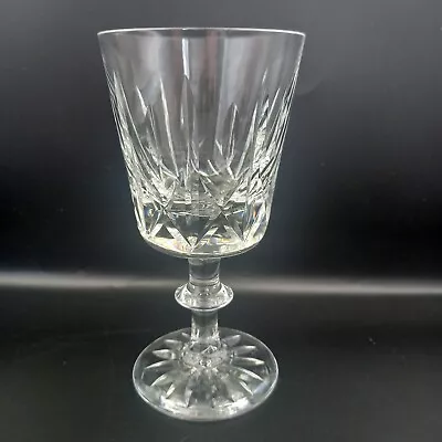 Buy Signed Royal Brierley Ascot Pattern Cut Crystal Claret Wine Glass 5-58   14.5cm • 10£