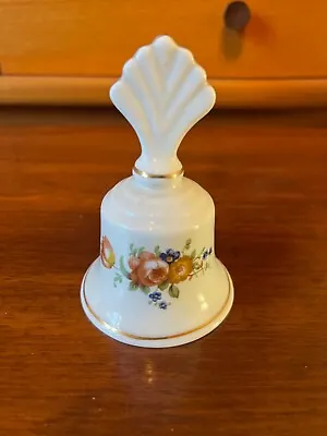Buy VINTAGE BONE CHINA BELL WITH FAN HANDLE - FENTON CHINA COMPANY(1950's).    • 2.99£