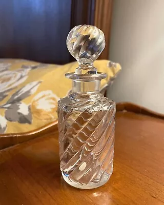 Buy Baccarat French Antique Clear Crystal Glass Swirl Perfume / Scent Bottle • 55£