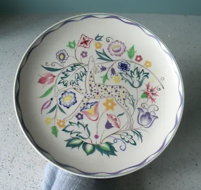 Buy Poole Pottery Persian Deer Plate 25.5cm (10 ) Vgc Signed Sk • 35£