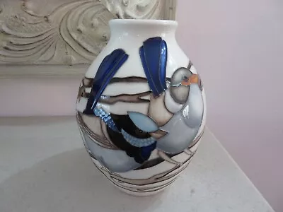 Buy *rare* Moorcroft Splendid Fairywren Birds Vase 3/5 Emma Bossons 1st Quality • 280£