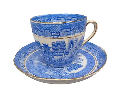 Buy Vintage Stanley  Bone China - Small - CUP & SAUCER - Willow Pattern - VGC • 4.99£
