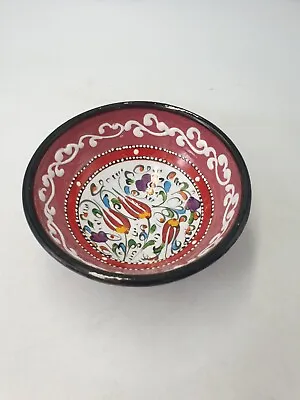 Buy Authentic Gini Kutahya Turkish Ceramic Pottery Wall Plate Colourful Floral Scall • 12.99£