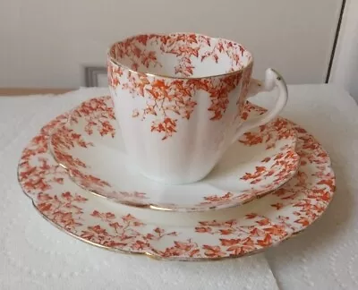 Buy The Foley China (Wileman & Co) Trio & 2 Tea Plates (Ivy Pattern?) • 10£