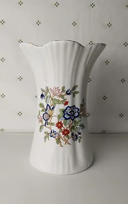 Buy Vintage Royal Tara Harmony Floral & Butterfly Bone China Vase 7.5  • 10£