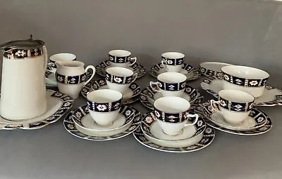 Buy Art Deco Rare Design H. J. C (Colclough) Royal Vale China 30 Piece Tea Set 1930s • 35£