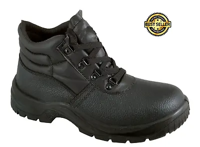 Buy Chukka Safety Work Boots Shoes Leather Steel Toe Cap & Midsole Size 3-13 Mens • 15.59£