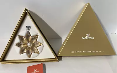Buy Swarovski Crystal SCS 2013 Christmas Ornament #5004491 Gold • 123.13£