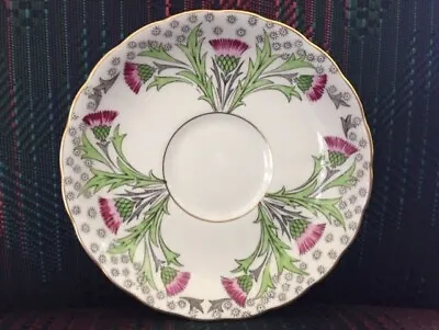 Buy Tuscan Saucer Fine English Bone China Made In England D219 Gold Trim Thistle  • 17.10£