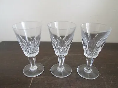 Buy  Baccarat France Set Of 3 Cut Crystal Sherry Cordial Glass 3 1/2  • 56.92£