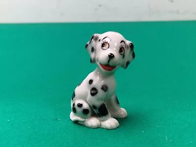 Buy Small Vintage 6 Cm WADE Simon Puppy From 101 Dalmatians Ceramic Dog Ornament A/F • 0.99£