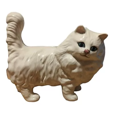 Buy Vintage Beswick Porcelain Persian Cat Figurine 13cm Tall Glossy White MINT • 21.99£