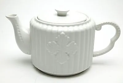 Buy Antique Reflections Ceramic Large White Tea Pot. Unused. Nice Looking & Unusual. • 47.35£