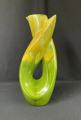 Buy VTG 1970's MCM Royal Haeger 15  Flame Green Glaze Vase #4104 Art Pottery • 43.16£