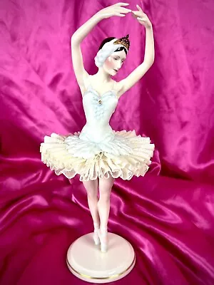 Buy Vintage Franklin Mint Figurine Swan Lake Ballerina 1986 By Ronald Van Ruyckevelt • 56£