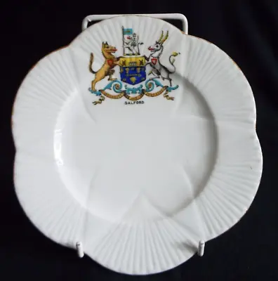 Buy The Foley Crested China 7  Tea Plate- Salford • 3.95£