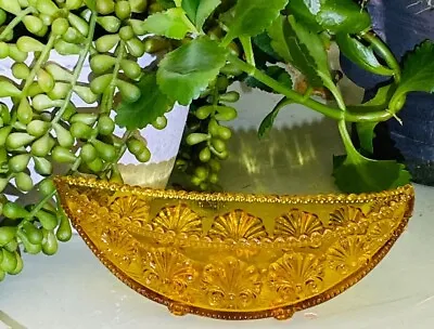 Buy Davidson Victorian Small Amber Glass Decorative Boat Dish/Bowl -War Of The Roses • 14.99£