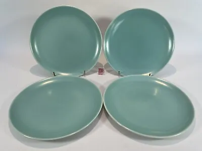 Buy Poole Pottery Twintone Ice Green Set Of 4 Side Salad 8  Plates Vintage 50's • 19.99£