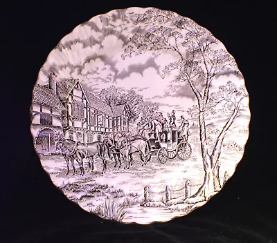 Buy Vintage Staffordshire Royal Mail - Dinner Plate Horse And Coach Design  Lot 1562 • 34.74£