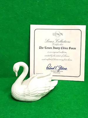 Buy Lenox Ivory China SWAN With Paper=3  Long Miniature=Crafted Of Ivory Fine China • 14.38£