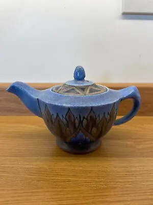 Buy Clews Chameleon Ware Blue Flame 11cms Tall Teapot With A Chip To The Spout • 28£
