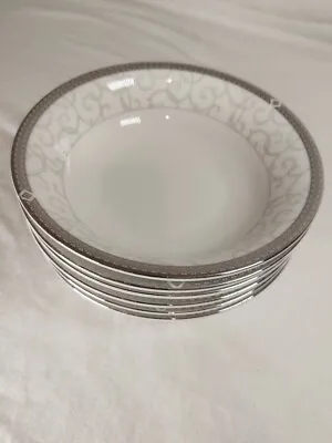 Buy Wedgwood Celestial Platinum 6x Bone China 6  Dessert Bowls  (Pre Owned) • 48.99£
