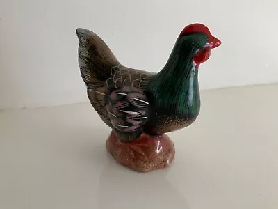 Buy Vintage Pottery Chicken Rooster Hand Painted Figurine Ornament • 7.50£