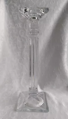 Buy Larege Tall Moulded Glass Pillar/candle Stick Holder • 25£