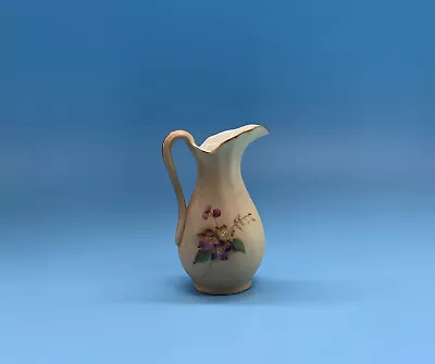 Buy 1912 Antique Royal Worcester Miniature Blush Ivory Hand Painted Jug 3  Tall • 5.20£