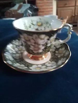 Buy ROYAL ALBERT  Cup And Saucer.provincial Flower Range,mountain Avens Pattern 1975 • 5£