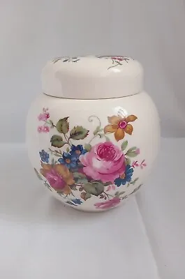 Buy Vintage  Sadler  Pink Roses  Ginger Jar With Lid Home Deco • 9.95£