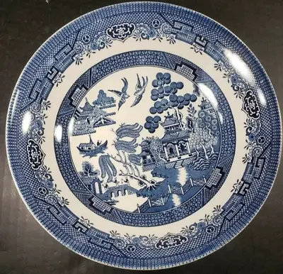 Buy Churchill Blue Willow China 10 1/4  Ceramic Dinner Plates Vintage England • 16.14£