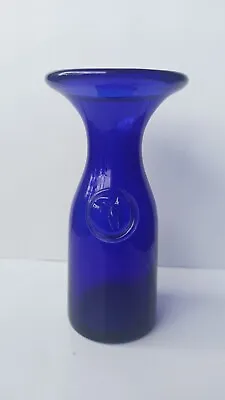 Buy Vintage Cobalt Blue Glass Vase Or Decanter Italian? • 13£