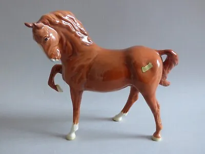 Buy Rare Collectable Farm Countryside Beswick Chestnut Horse Head Tucked Leg Up 1549 • 699.99£