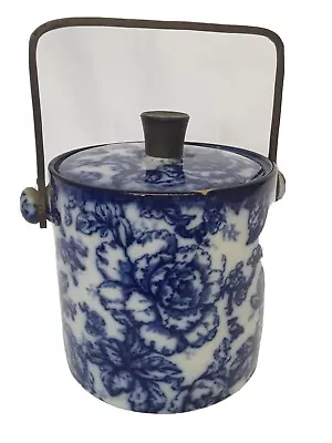 Buy Losol Ware Biscuit Barrel Cavendish Blue Flowers • 20£
