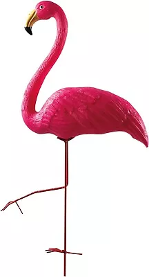 Buy Weatherproof Garden Flamingo Ornament With Ground Spike Decor Durable PE Pink • 11.99£